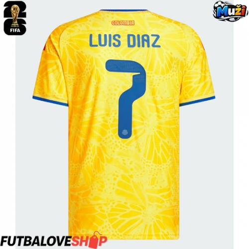 Dres Kolumbia Luis Diaz #7 Domáci MS 2026 Krátky Rukáv